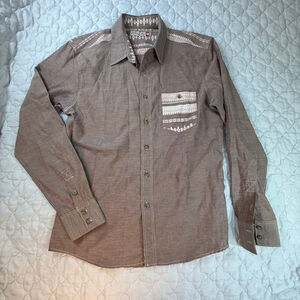 Sovereign Code Men’s Western Button Down Shirt Size Medium